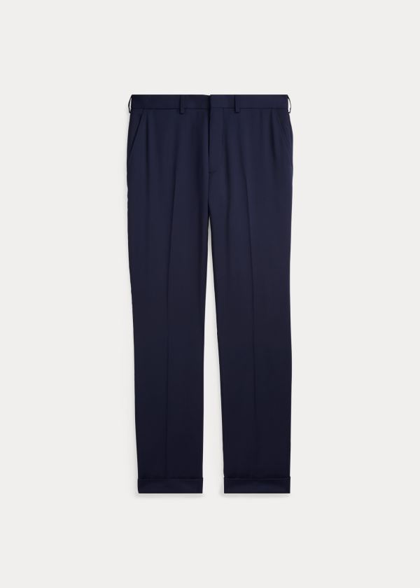 Pantalones Ralph Lauren Hombre Azul Marino - Gregory Wool Serge - VPAYR8754